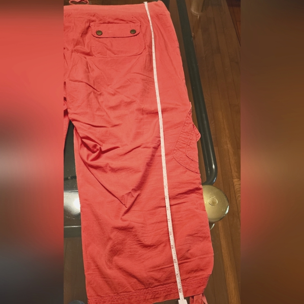 XCVI Cropped Salmon Cargo Pants - Picture 12 of 16